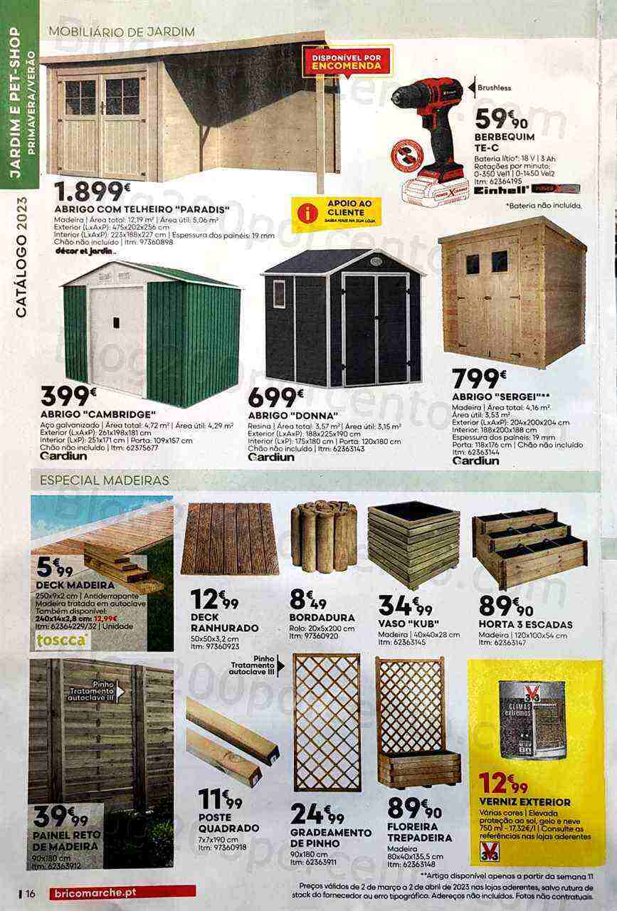 Antevisão Folheto BRICOMARCHÉ Jardim Primavera - Verão Promoções de 2 março a 2 abril