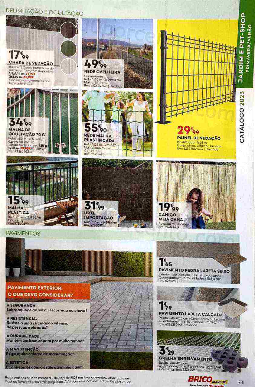 Antevisão Folheto BRICOMARCHÉ Jardim Primavera - Verão Promoções de 2 março a 2 abril