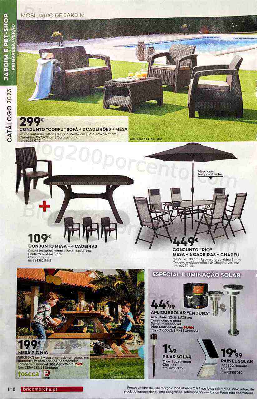 Antevisão Folheto BRICOMARCHÉ Jardim Primavera - Verão Promoções de 2 março a 2 abril