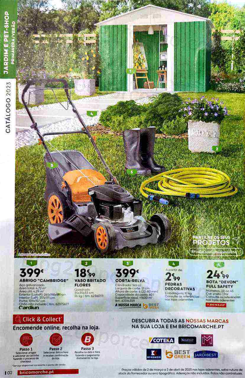 Antevisão Folheto BRICOMARCHÉ Jardim Primavera - Verão Promoções de 2 março a 2 abril