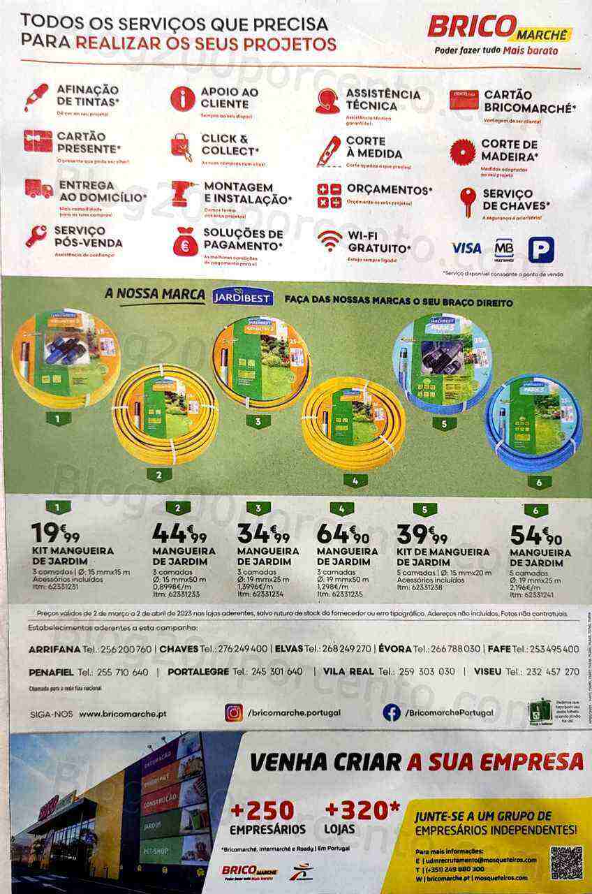 Antevisão Folheto BRICOMARCHÉ Jardim Primavera - Verão Promoções de 2 março a 2 abril