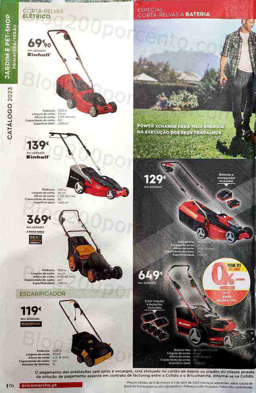 Antevisão Folheto BRICOMARCHÉ Jardim Primavera - Verão Promoções de 2 março a 2 abril