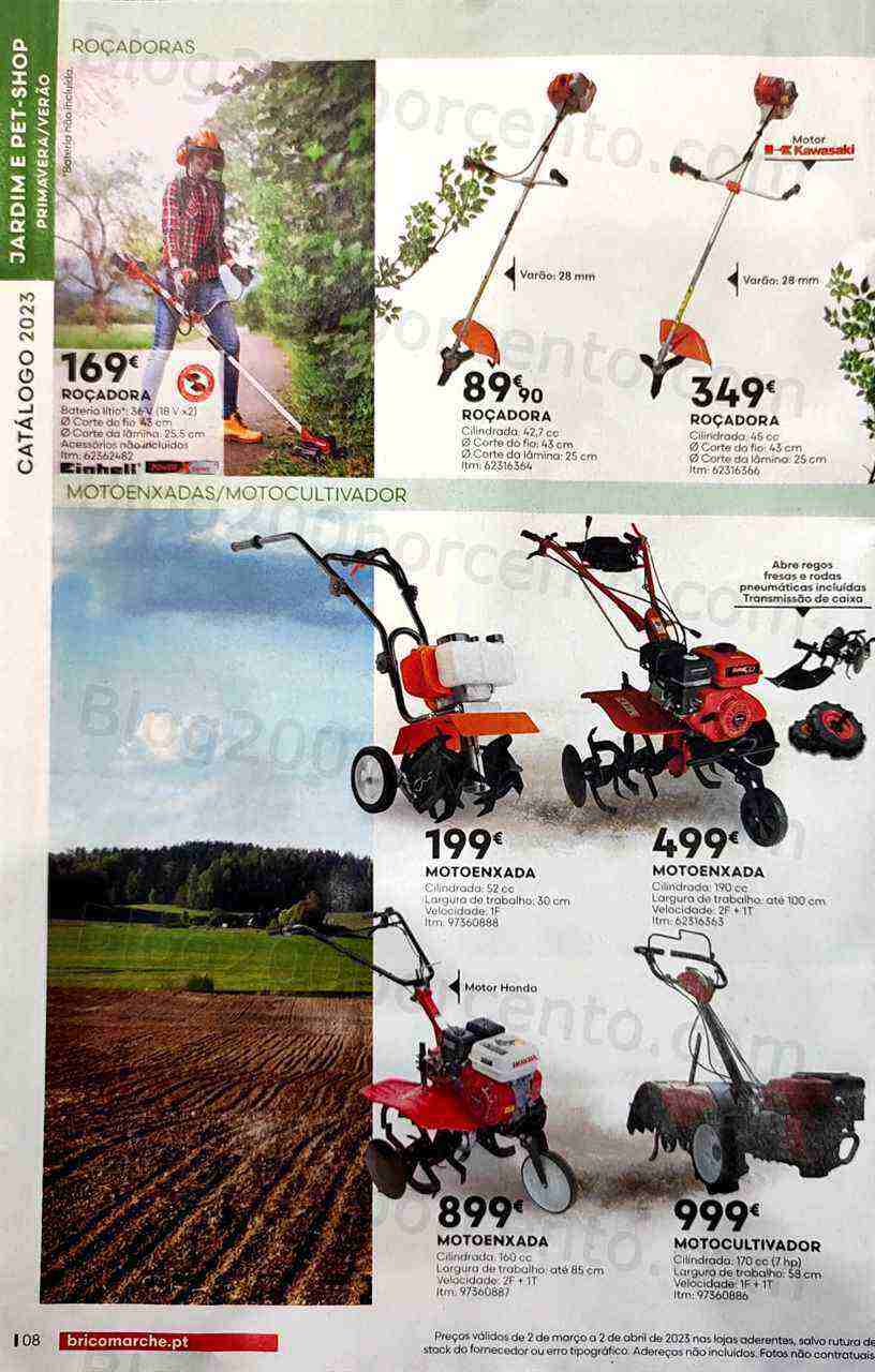 Antevisão Folheto BRICOMARCHÉ Jardim Primavera - Verão Promoções de 2 março a 2 abril