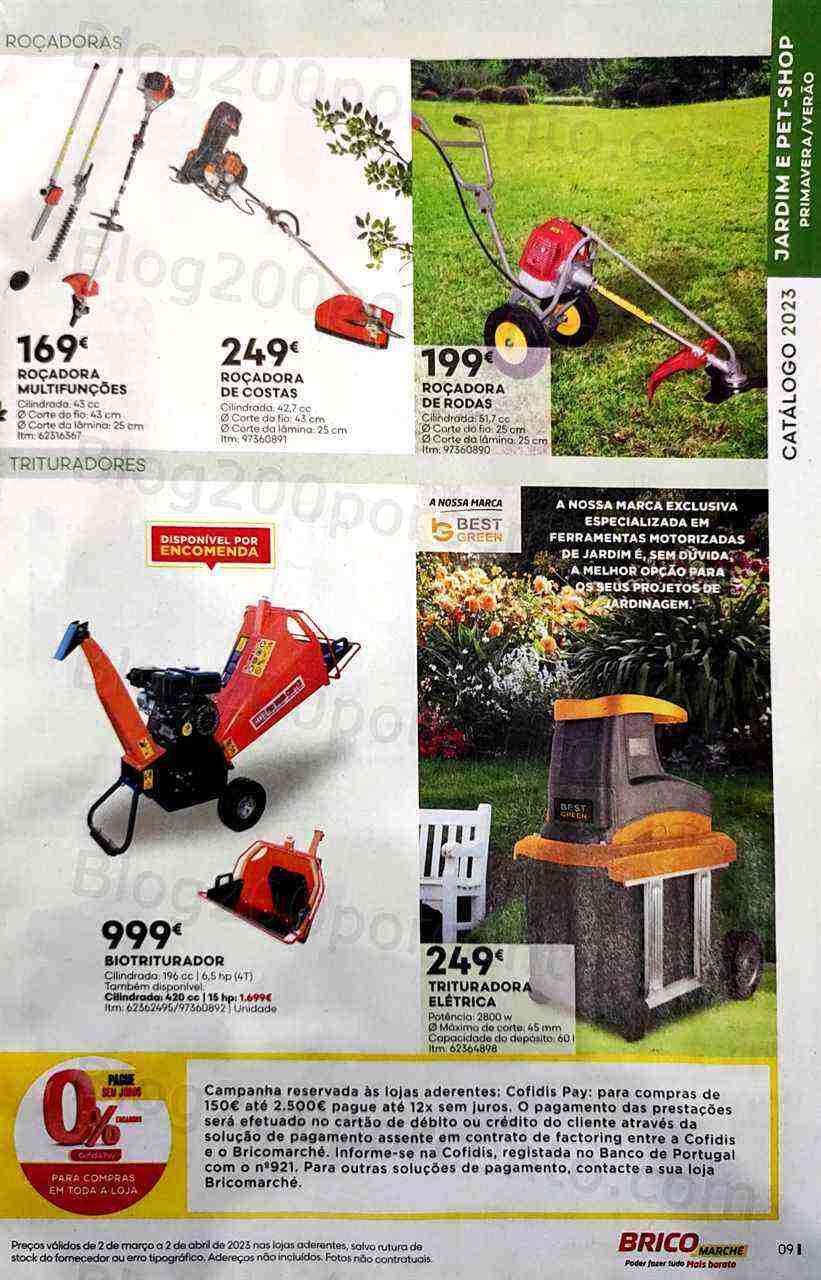 Antevisão Folheto BRICOMARCHÉ Jardim Primavera - Verão Promoções de 2 março a 2 abril