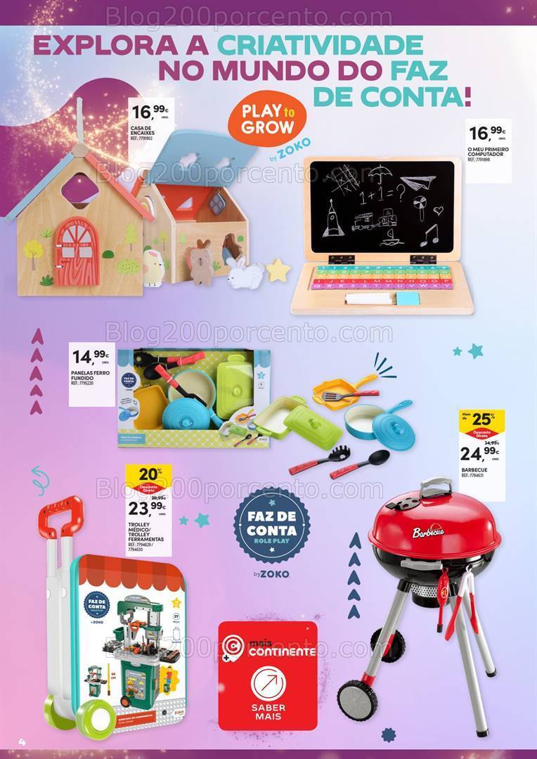 Antevisão Folheto CONTINENTE Brinquedos Promoções de 14 novembro a 10 dezembro