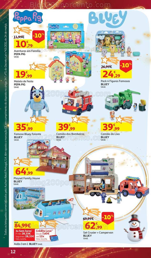 Antevisão Folheto AUCHAN Brinquedos Natal Promoções de 6 novembro a 10 dezembro