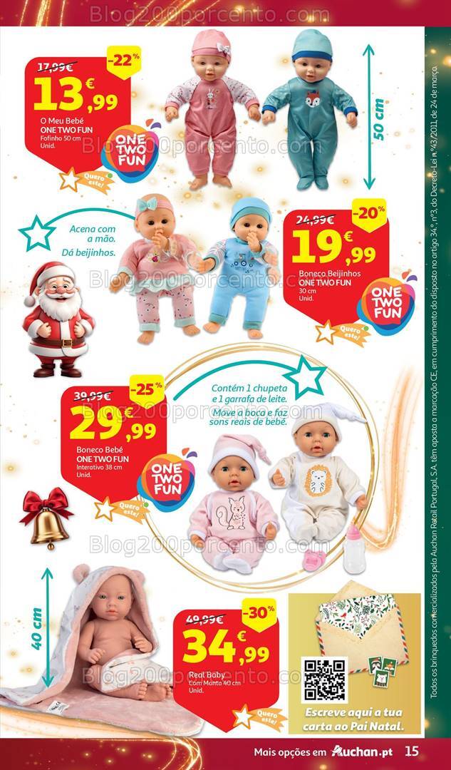 Antevisão Folheto AUCHAN Brinquedos Natal Promoções de 6 novembro a 10 dezembro