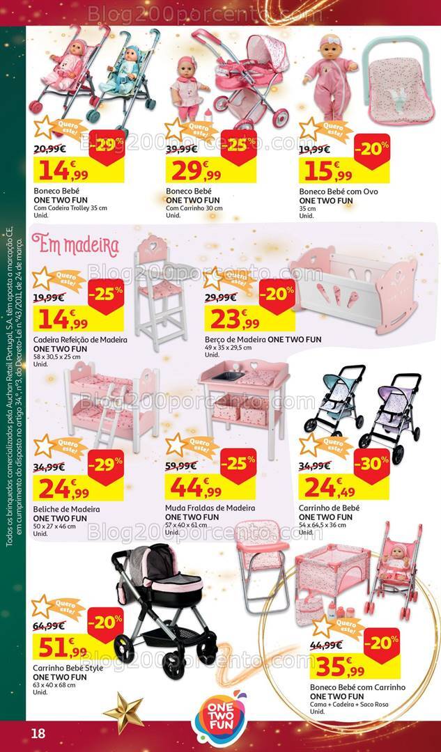 Antevisão Folheto AUCHAN Brinquedos Natal Promoções de 6 novembro a 10 dezembro