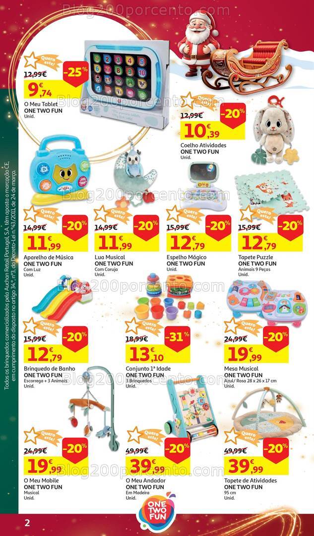 Antevisão Folheto AUCHAN Brinquedos Natal Promoções de 6 novembro a 10 dezembro