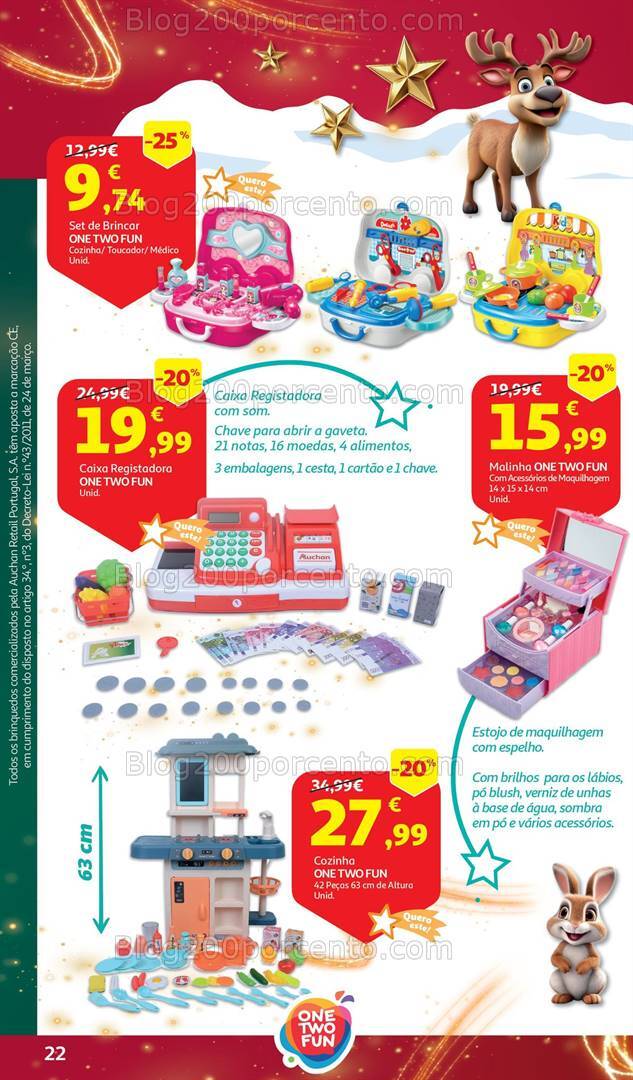 Antevisão Folheto AUCHAN Brinquedos Natal Promoções de 6 novembro a 10 dezembro
