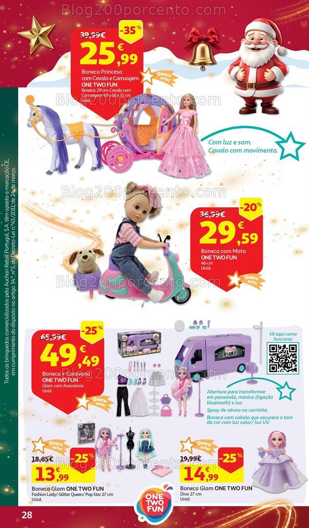 Antevisão Folheto AUCHAN Brinquedos Natal Promoções de 6 novembro a 10 dezembro