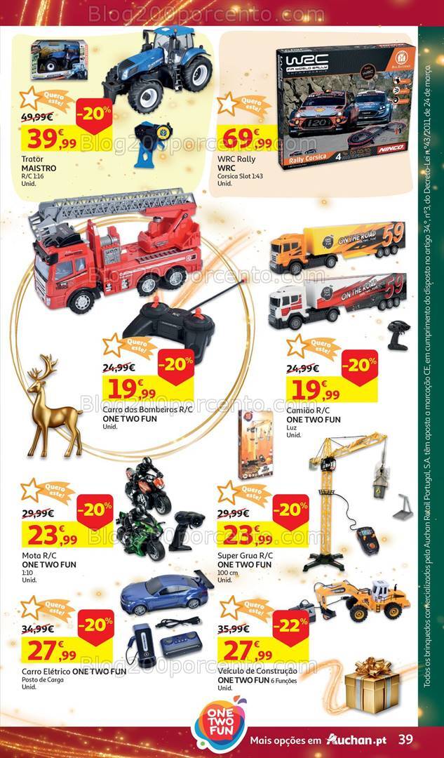 Antevisão Folheto AUCHAN Brinquedos Natal Promoções de 6 novembro a 10 dezembro