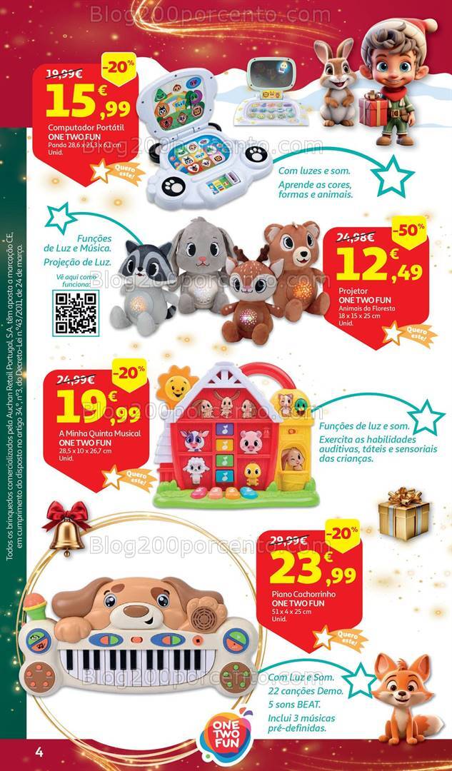 Antevisão Folheto AUCHAN Brinquedos Natal Promoções de 6 novembro a 10 dezembro