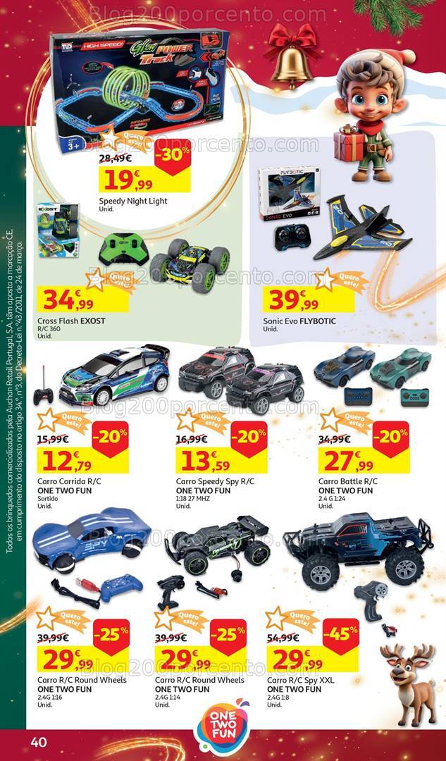 Antevisão Folheto AUCHAN Brinquedos Natal Promoções de 6 novembro a 10 dezembro