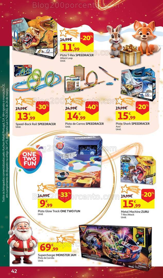 Antevisão Folheto AUCHAN Brinquedos Natal Promoções de 6 novembro a 10 dezembro
