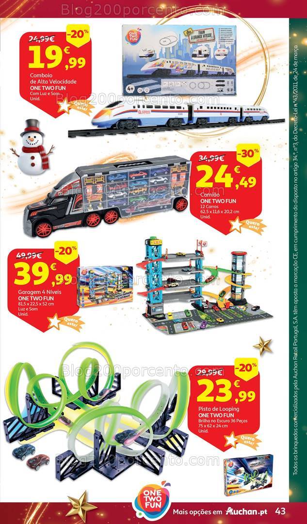 Antevisão Folheto AUCHAN Brinquedos Natal Promoções de 6 novembro a 10 dezembro