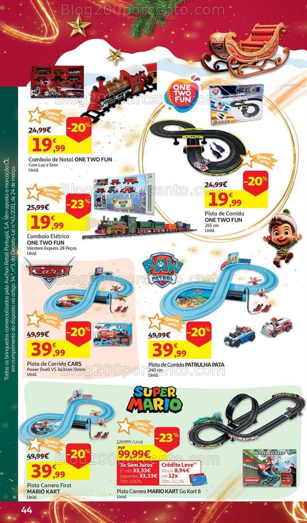 Antevisão Folheto AUCHAN Brinquedos Natal Promoções de 6 novembro a 10 dezembro