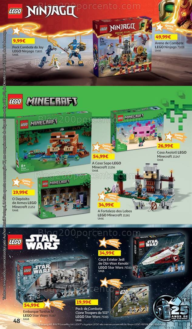 Antevisão Folheto AUCHAN Brinquedos Natal Promoções de 6 novembro a 10 dezembro