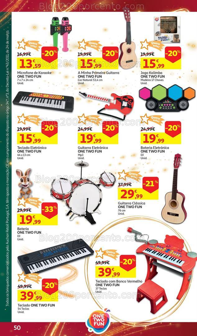 Antevisão Folheto AUCHAN Brinquedos Natal Promoções de 6 novembro a 10 dezembro