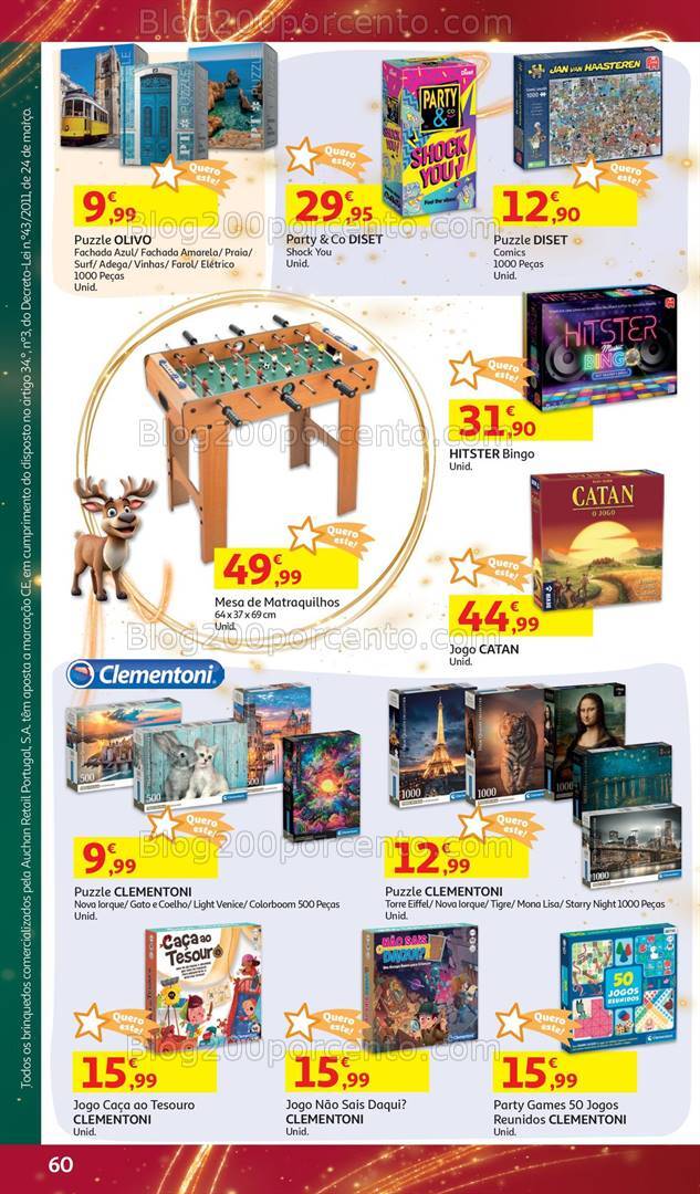Antevisão Folheto AUCHAN Brinquedos Natal Promoções de 6 novembro a 10 dezembro
