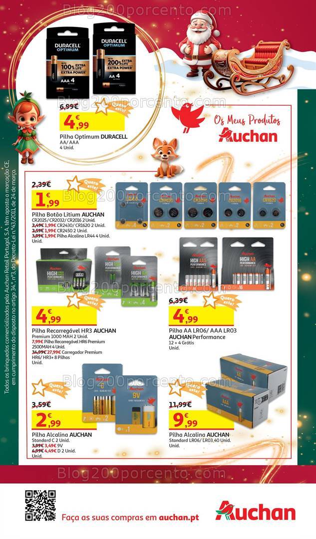 Antevisão Folheto AUCHAN Brinquedos Natal Promoções de 6 novembro a 10 dezembro