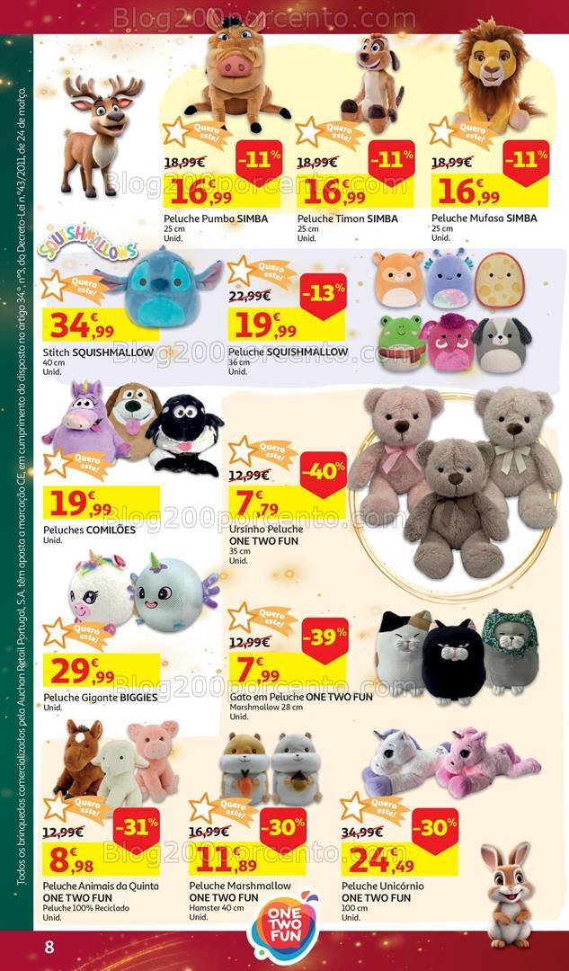 Antevisão Folheto AUCHAN Brinquedos Natal Promoções de 6 novembro a 10 dezembro