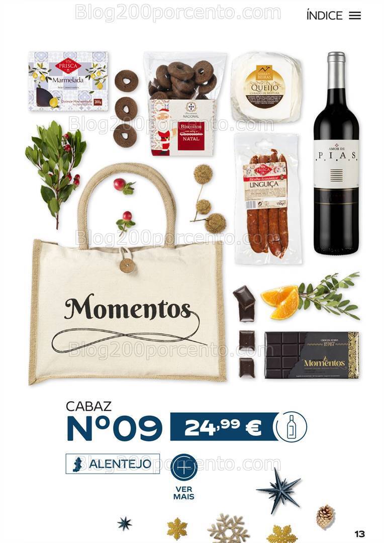Antevisão Folheto CONTINENTE Cabazes de Natal Promoções de 15 setembro a 6 janeiro