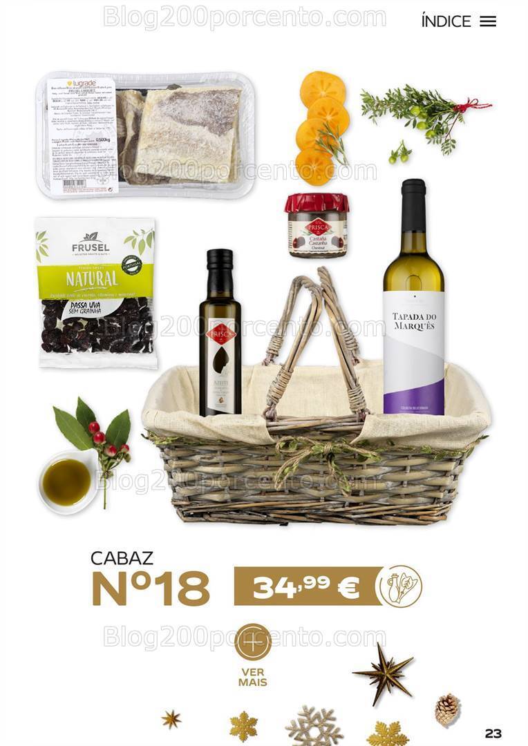 Antevisão Folheto CONTINENTE Cabazes de Natal Promoções de 15 setembro a 6 janeiro