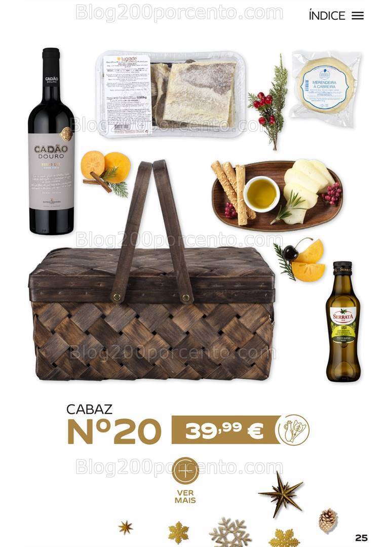 Antevisão Folheto CONTINENTE Cabazes de Natal Promoções de 15 setembro a 6 janeiro
