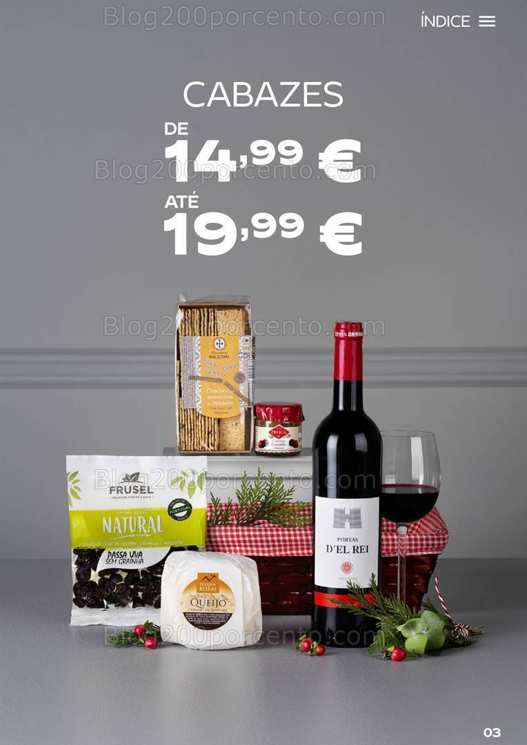 Antevisão Folheto CONTINENTE Cabazes de Natal Promoções de 15 setembro a 6 janeiro