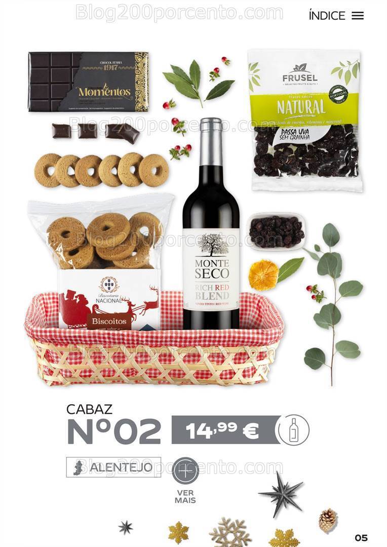 Antevisão Folheto CONTINENTE Cabazes de Natal Promoções de 15 setembro a 6 janeiro