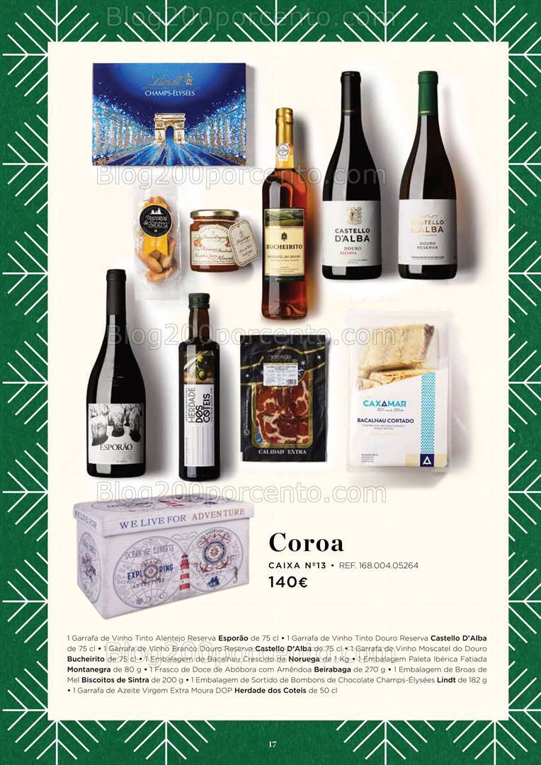 Antevisão Folheto EL CORTE INGLÉS Cabazes de Natal - 18 outubro a 24 dezembro