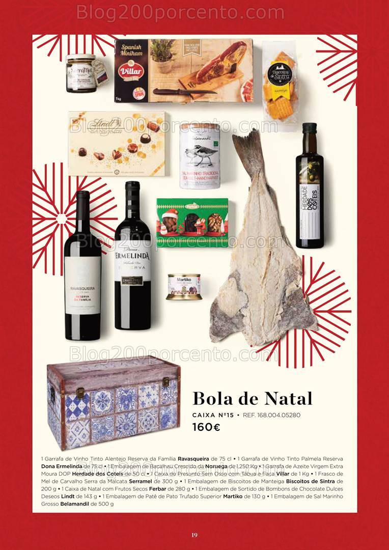 Antevisão Folheto EL CORTE INGLÉS Cabazes de Natal - 18 outubro a 24 dezembro