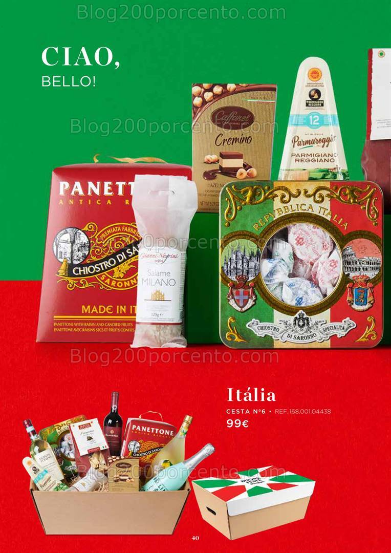 Antevisão Folheto EL CORTE INGLÉS Cabazes de Natal - 18 outubro a 24 dezembro