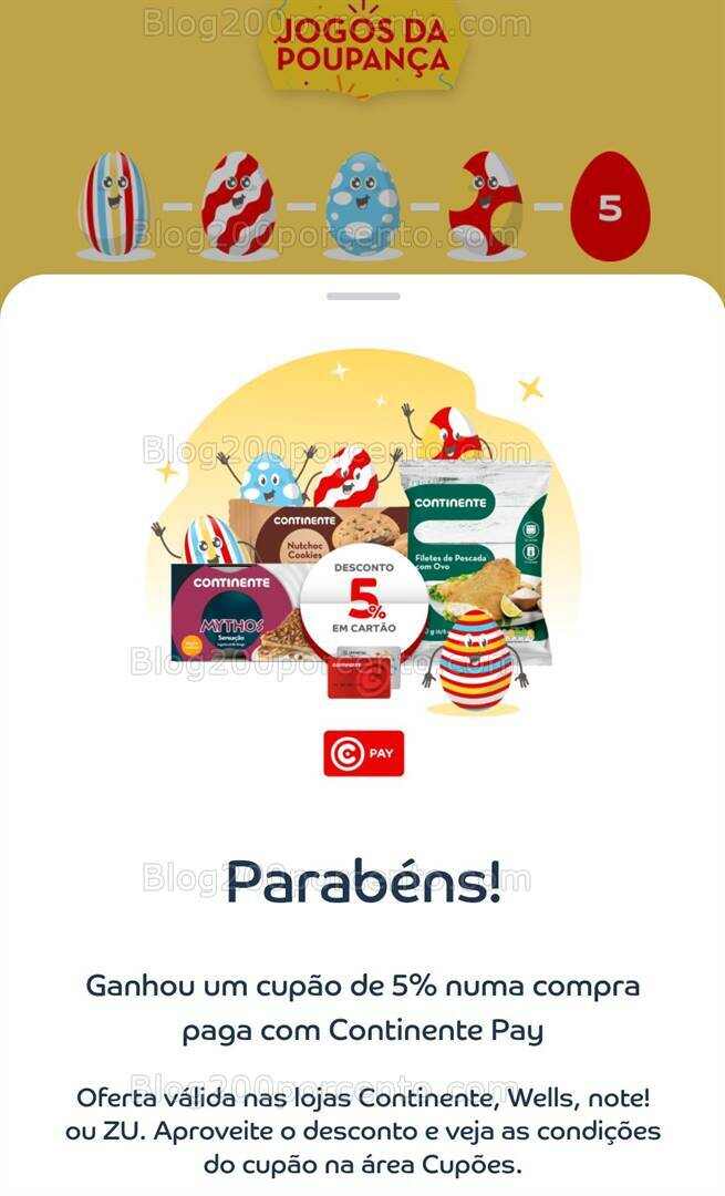 ALERTA - Descontos Páscoa CONTINENTE Caça aos Ovos Promoções até 31 março!