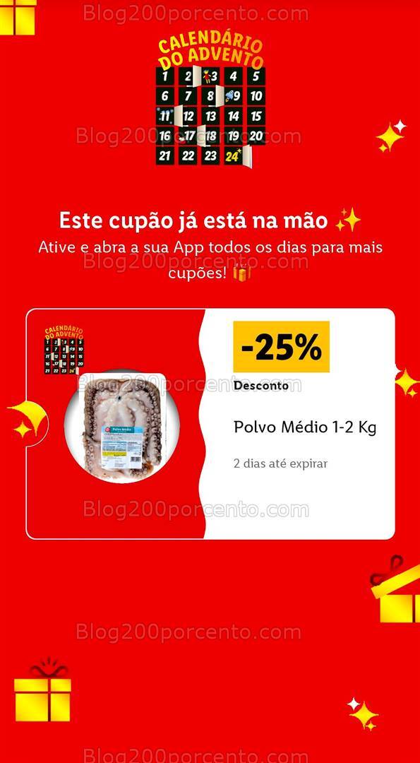 ALERTA - Calendário do Advento LIDL Conheça os descontos - 1 dezembro!