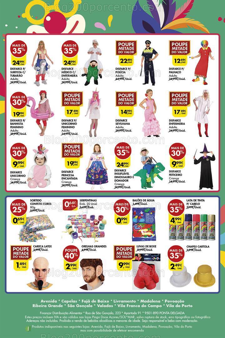 Antevisão Folheto PINGO DOCE Açores Carnaval Promoções de 1 a 14 fevereiro