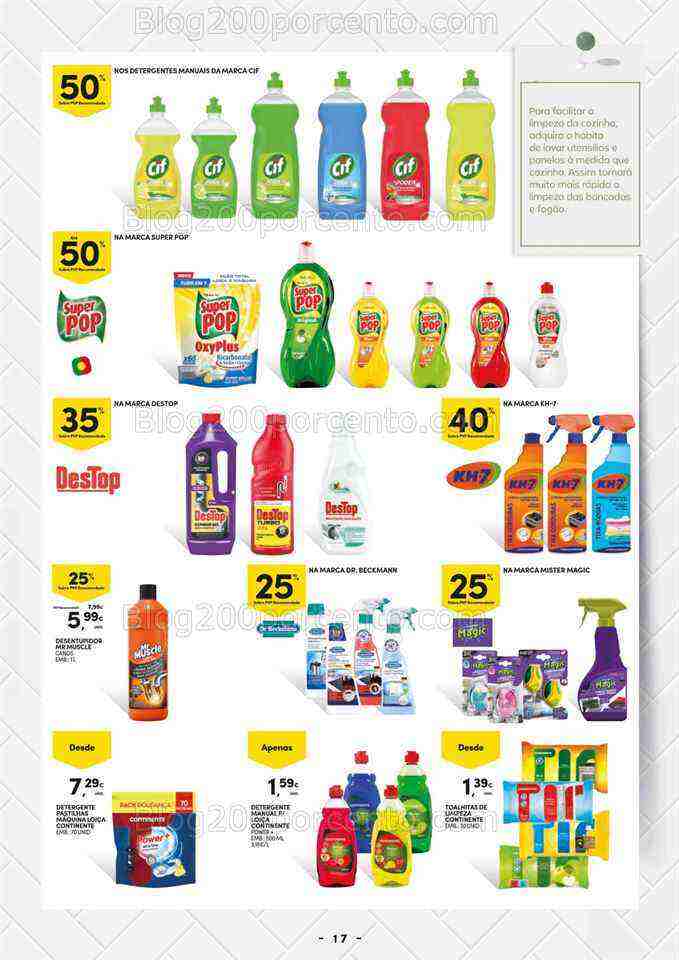 Antevisão Folheto CONTINENTE Casa Limpa Promoções de 20 junho a 2 julho