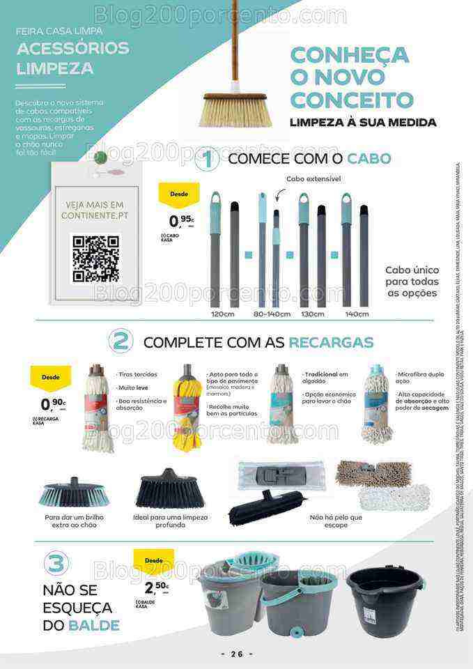 Antevisão Folheto CONTINENTE Casa Limpa Promoções de 20 junho a 2 julho