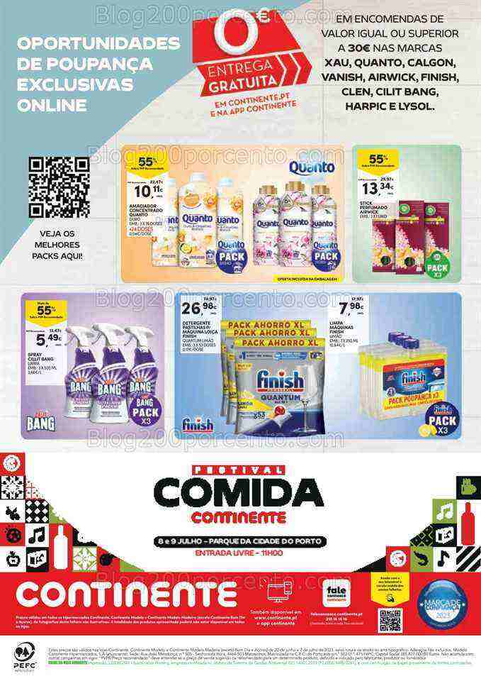 Antevisão Folheto CONTINENTE Casa Limpa Promoções de 20 junho a 2 julho