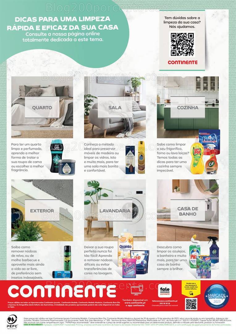 Antevisão Folheto CONTINENTE Casa Limpa Promoções de 29 agosto a 10 setembro