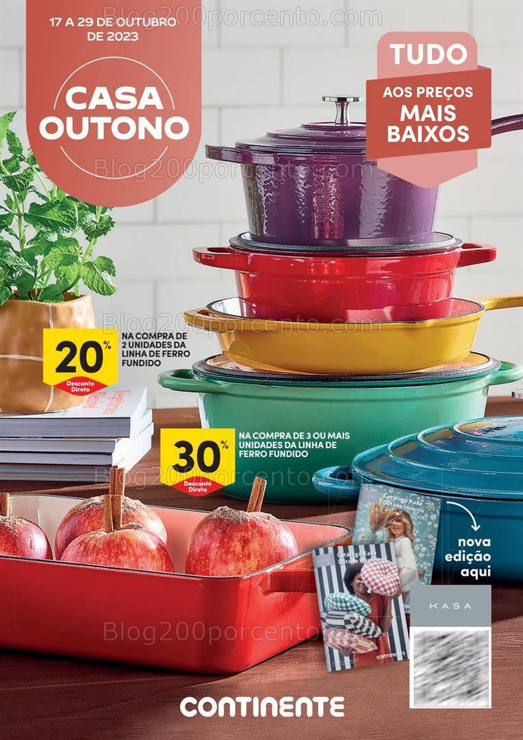 Antevisão Folheto CONTINENTE Casa Outono Promoções de 17 a 29 outubro