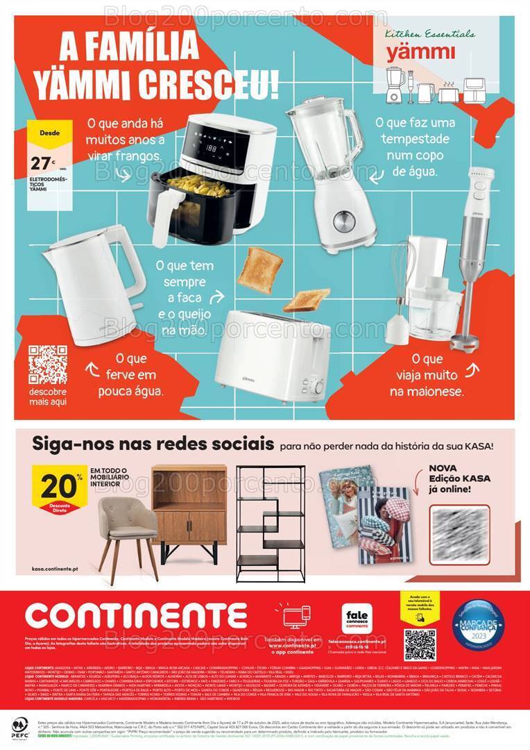 Antevisão Folheto CONTINENTE Casa Outono Promoções de 17 a 29 outubro