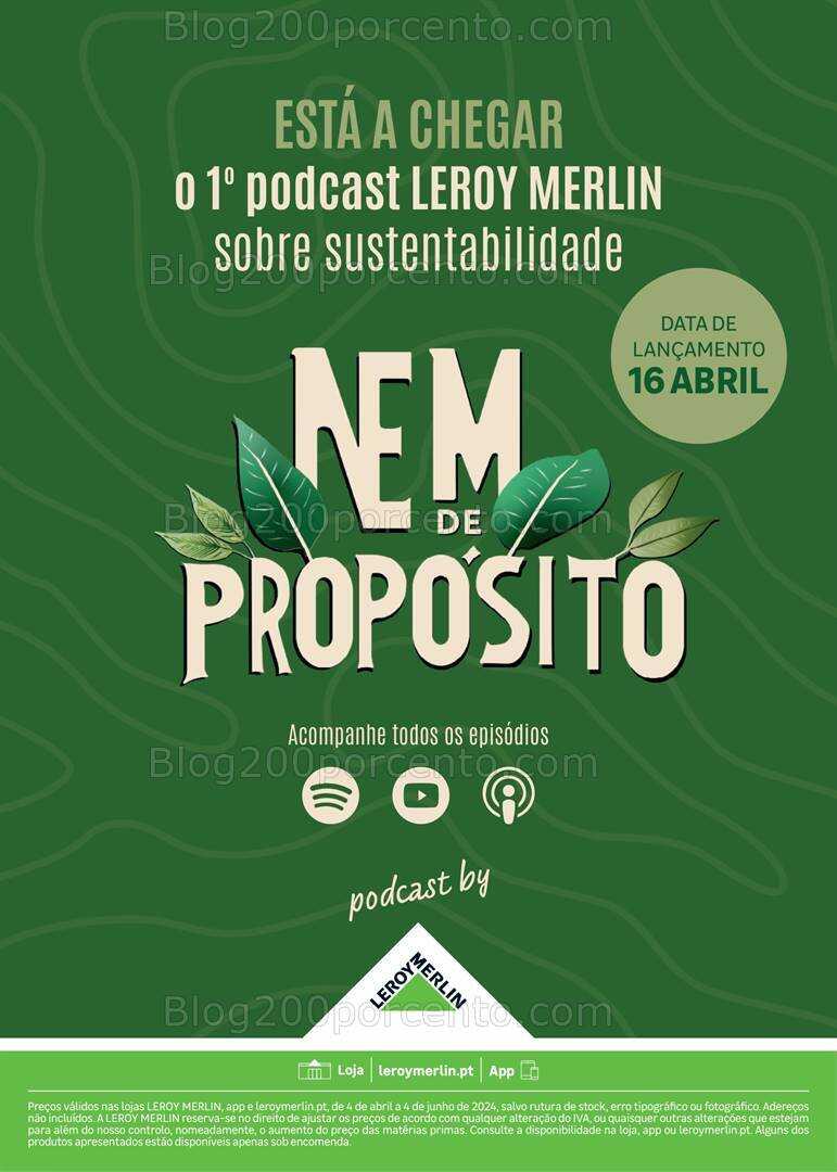 Antevisão LEROY MERLIN Promoções de 4 abril a 4 junho