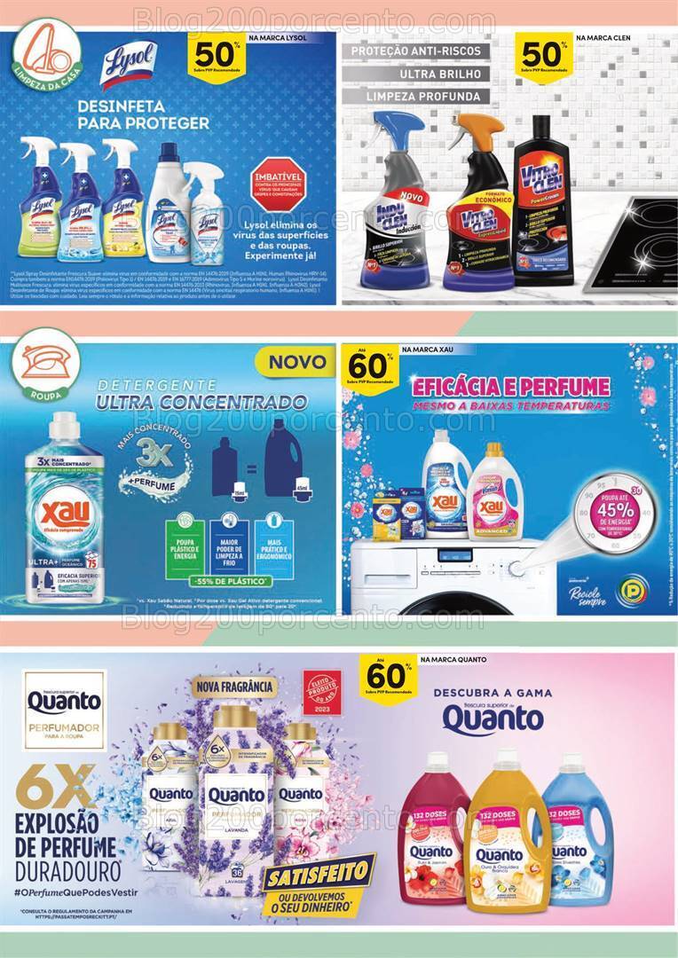 Antevisão Folheto CONTINENTE Limpeza Promoções de 29 agosto a 4 setembro