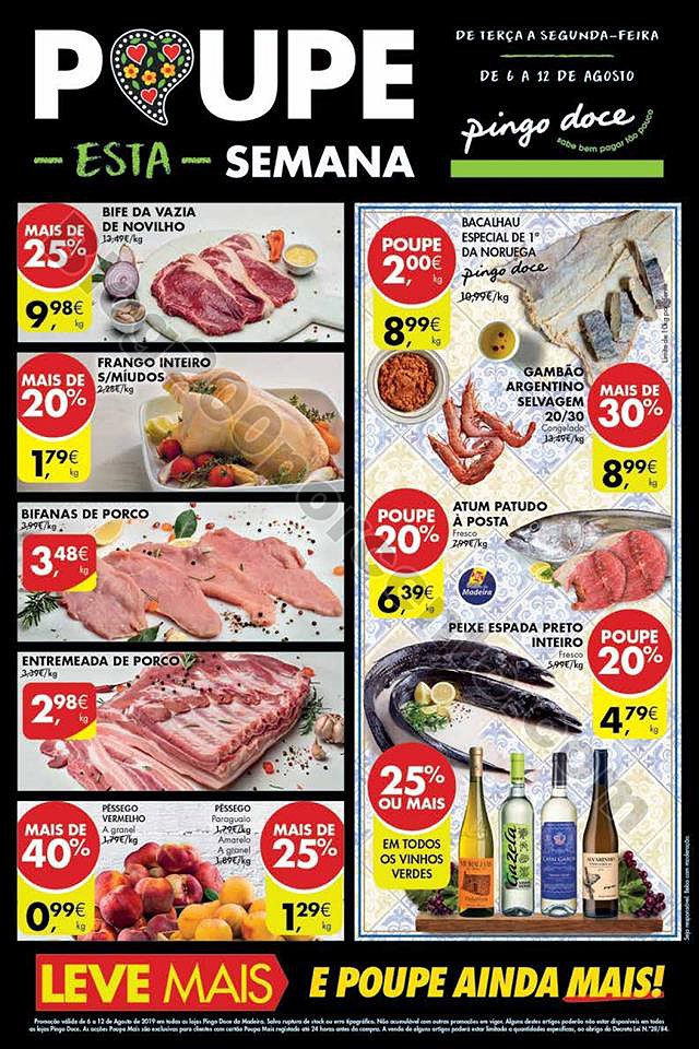 Antevisão Folheto PINGO DOCE Madeira Promoções de 6 a 12 agosto p1.jpg