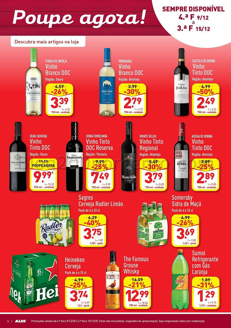 Antevisão Folheto ALDI Promoções de 9 a 15 dezembro