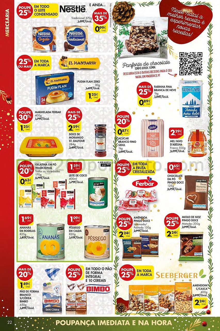 Antevisão Folheto PINGO DOCE Lojas Pequenas Promoções de 22 a 28 dezembro