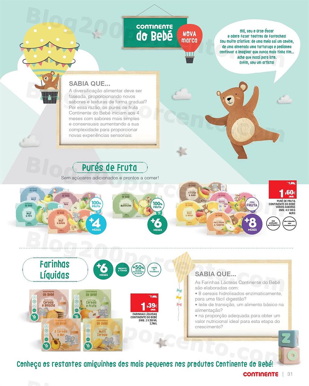 Antevisão folheto CONTINENTE Feira do Bebé 12 a 24 janeiro