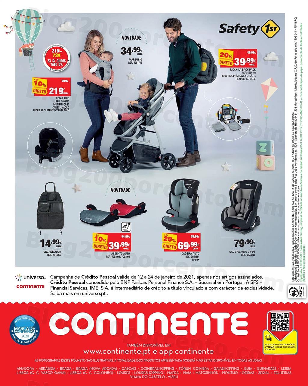 Antevisão folheto CONTINENTE Feira do Bebé 12 a 24 janeiro
